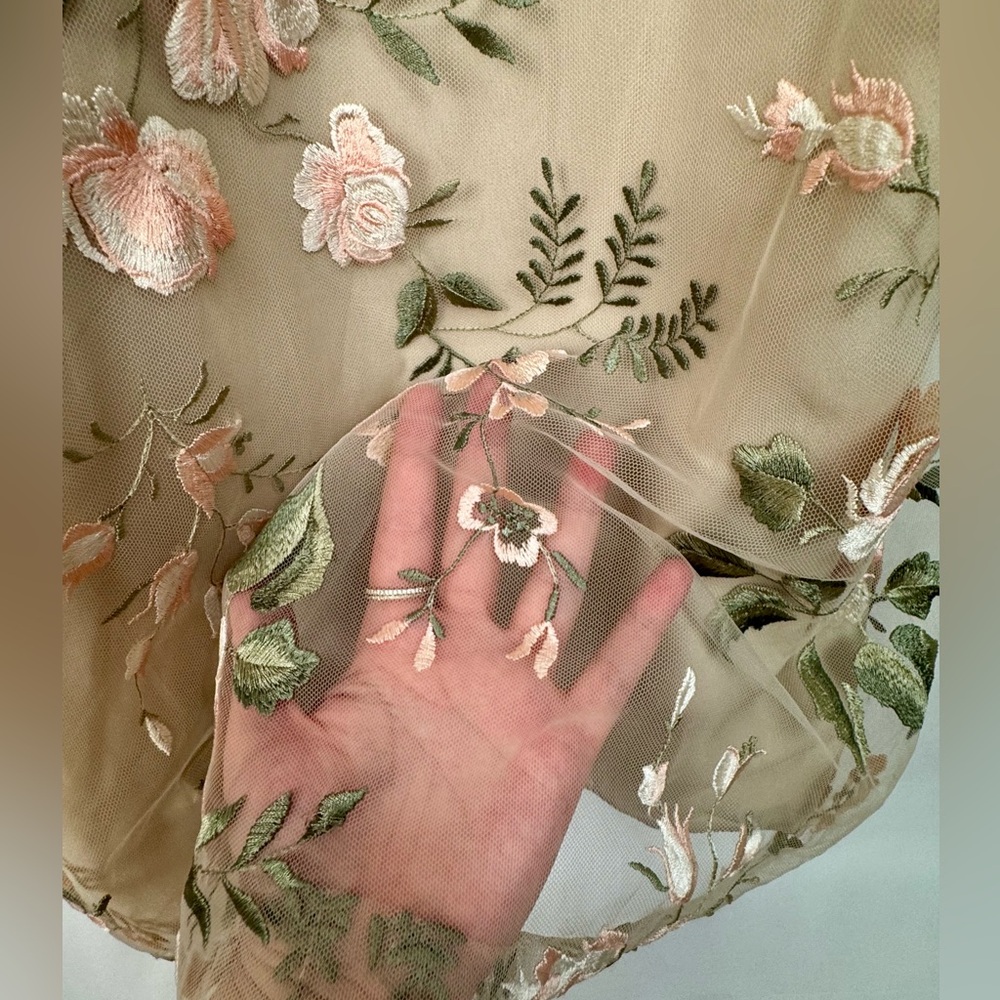 Jenny Yoo Cream Halter Maxi Gown for Weddings - Picture 5 of 16